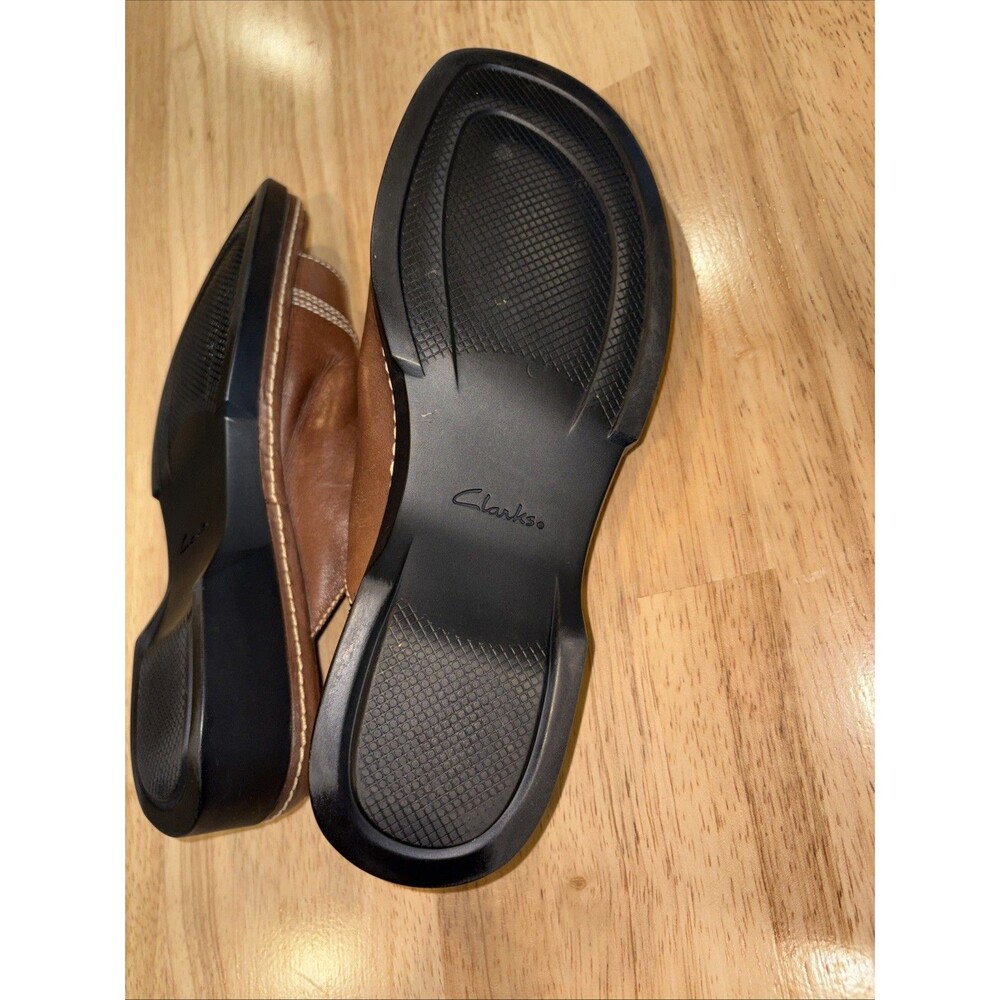 Clarks Loomis Gale Sandals Women’s Size 8.5 Legacy Comfort Series Brown Leather - Picture 12 of 13